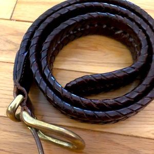 Vintage Coach Belt brown Braided woven style “5922” 34 in mens unisex